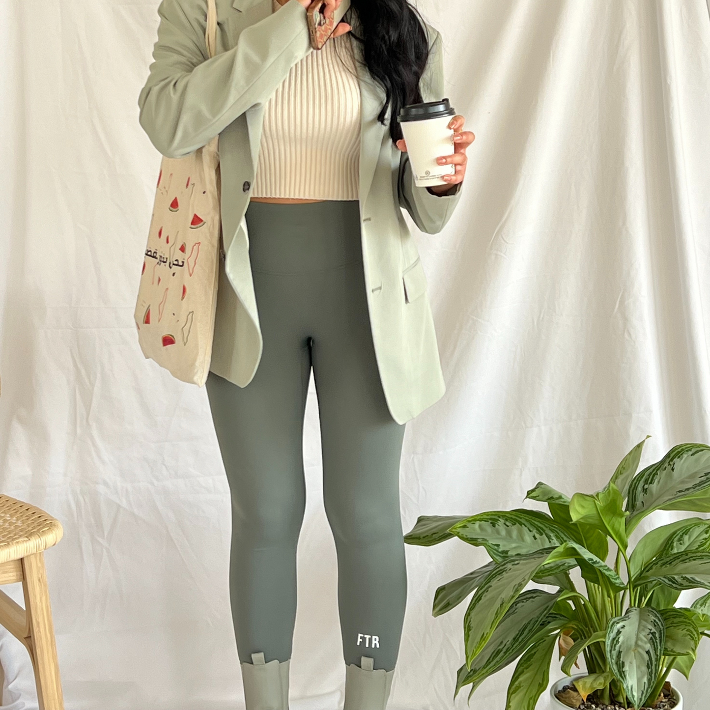 Classic FTR Leggings in Bamboo Green