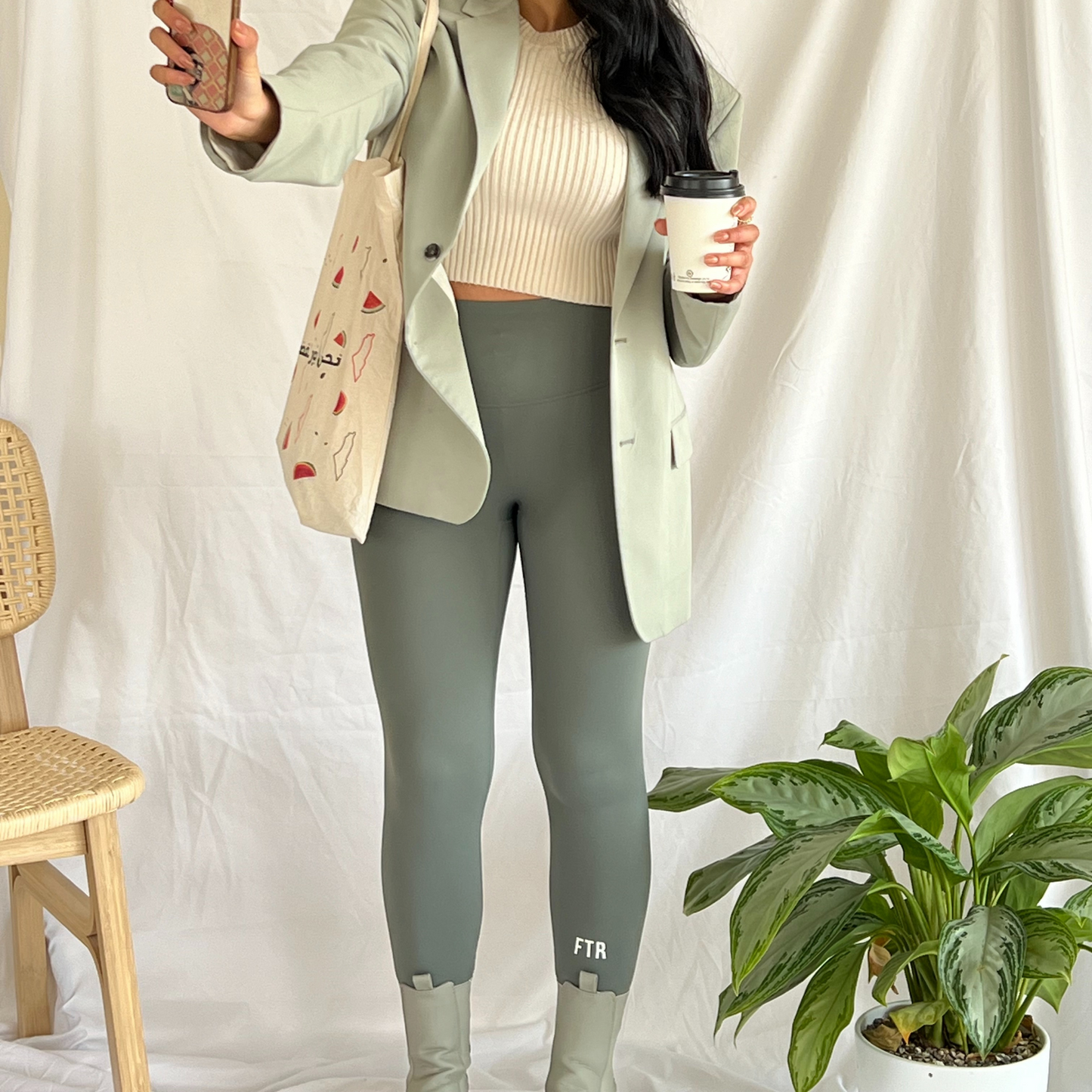 Classic FTR Leggings in Bamboo Green