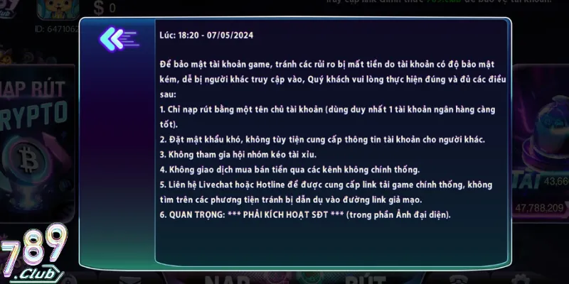 Trách nhiệm bảo vệ thông tin, ngăn chặn gian lận